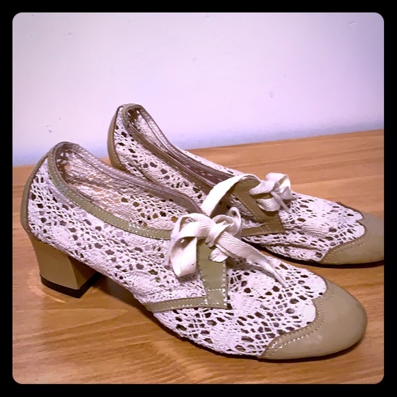 All Black Shoes - ModCloth Spring patent leather and crochet shoes